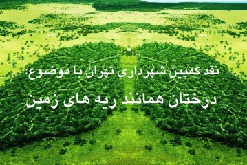 نقد کمپین شهرداری تهران با موضوع؛ درختان همانند ریه های زمین هستند